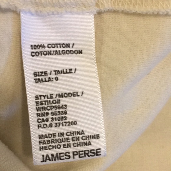 NWT James Perse Elastic Pull-On Midi Skirt Sz 0 - Picture 10 of 13